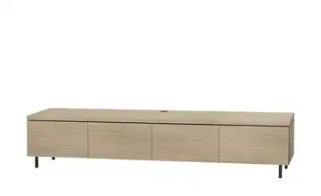 uno Lowboard Keswick 241 cm Eiche (Nachbildung), Hellbraun mit Füßen