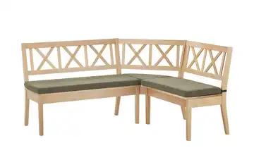 Woodford Eckbank massiv Olivia Grün 175x145 cm