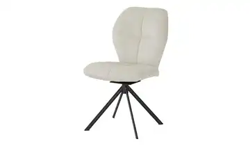 Wohnwert Polsterstuhl Luisa Drehfunktion Creme