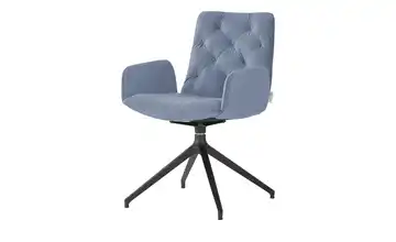 Jette Home Polsterstuhl drehbar Salo Blau