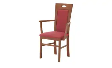 Polsterstuhl Senator Bordeauxrot Griff, Armlehne