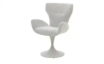 Musterring Esszimmerstuhl JustB! SP150 Creme Hellgrau Teller Armlehne, Drehfunktion Boucléstoff