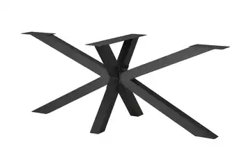 Tischgestell 2er-Set Tuxa massiv schwarz sternförmig XL