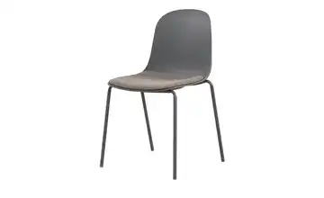 Esszimmerstuhl stapelbar Fenya Dunkelgrau
