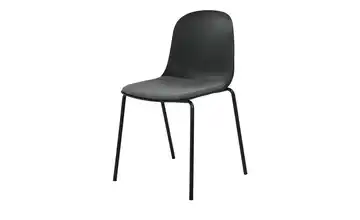 Esszimmerstuhl stapelbar Fenya Schwarz