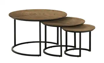 uno Couchtisch 3er-Set Dover Eiche (Nachbildung), Braun