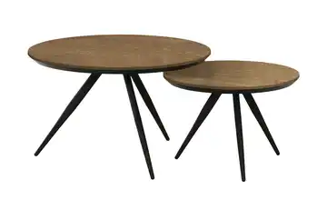 uno Couchtisch 2er-Set Hayley Eiche (Nachbildung), Braun