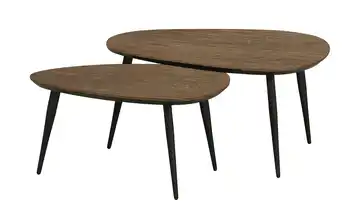 uno Couchtisch 2er Set Dortmund Eiche (Nachbildung), Haselnussbraun