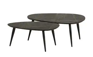 uno Couchtisch 2er-Set XL Dortmund Marmoroptik, Grau