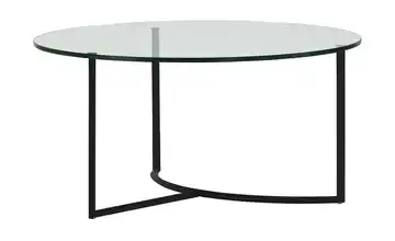 Couchtisch Hesel 36 cm transparent Schwarz