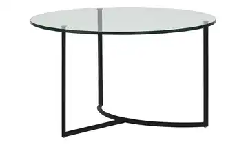 Couchtisch Hesel transparent Schwarz Höhe ca. 42 cm