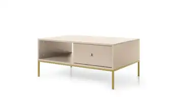 Couchtisch Beige, Goldfarben