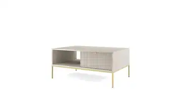 Couchtisch Beige, Goldfarben