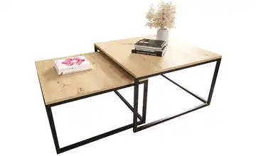  2er-Set eckige Couchtische  