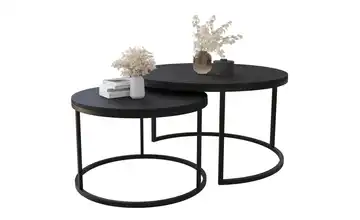 Selsey Couchtisch 2er Set Bello Schwarz