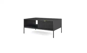 Couchtisch mit Schublade Schwarz Schwarz