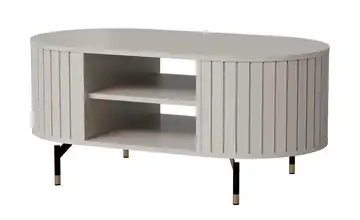 Couchtisch oval Taupe