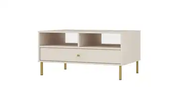 Couchtisch mit Schublade Beige
