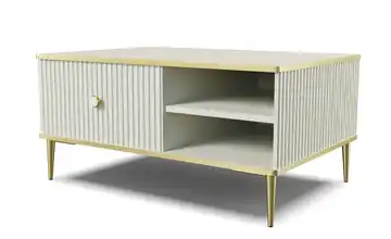 Couchtisch Creme, Goldfarben