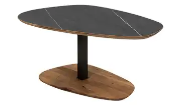 Couchtisch Schönbeck Grau, Marmoroptik, Wildeiche, geölt