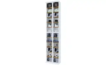 Standregal Almera Weiß, Eiche (Nachbildung)