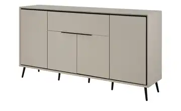 Sideboard Arluno Sand, Schwarz