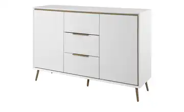 Sideboard Arluno Weiß, Asteiche (Nachbildung)