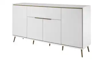 Sideboard Arluno Weiß, Asteiche (Nachbildung)