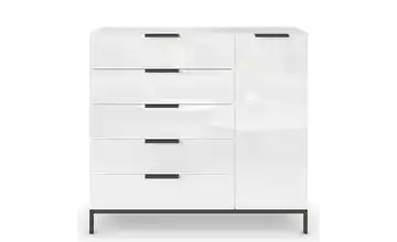 Sideboard Graphit Weiß