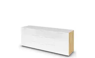 Sideboard Weiß/Eiche Artisan (Nachbildung) Weiß