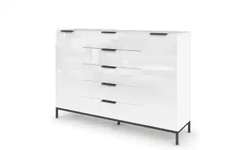 Highboard Graphit 160 cm Weiß