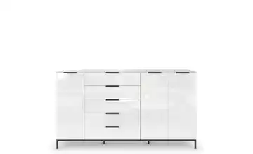 Highboard Weiß/Eiche Artisan (Nachbildung) Graphit