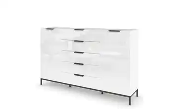 Highboard Graphit 180 cm Weiß