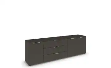 Sideboard Graphit Front: Dekor, Oberboden: Dekor Graphit verchromt