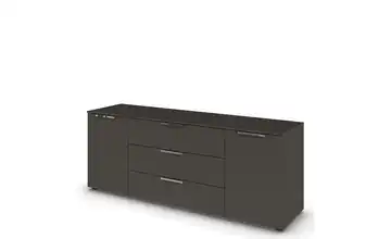 Sideboard Graphit Graphit Front: Dekor, Oberboden: Dekor verchromt