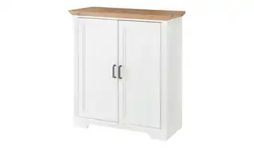 Sideboard Varese Pinie (Nachbildung), Weiß, Asteiche (Nachbildung)