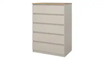 Kommode Nardo Beige 5 Stück