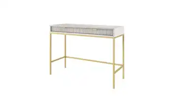 Schminktisch Nova Grau, Goldfarben