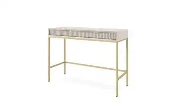 Schminktisch Nova Beige, Goldfarben