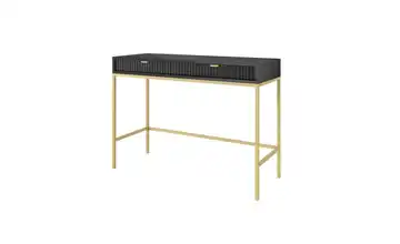 Schminktisch Nova Schwarz, Goldfarben