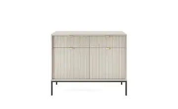 Sideboard Nova 104 cm Beige, Schwarz 2 Stück