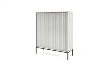 Highboard Nova Grau, Schwarz, Goldfarben