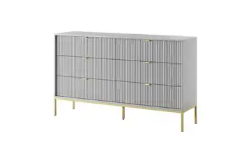 Kommode Nova Grau, Goldfarben