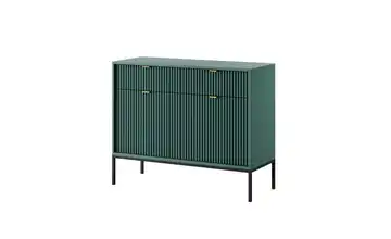 Sideboard Nova 104 cm Grün, Schwarz, Goldfarben 2 Stück