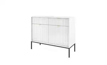 Sideboard Nova 104 cm Weiß, Schwarz 2 Stück