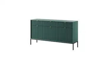 Sideboard Nova 154 cm Grün, Schwarz, Goldfarben 3 Stück