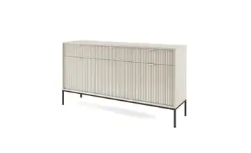 Sideboard Nova 154 cm Beige, Schwarz 3 Stück