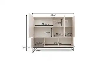 Highboard Genua Eiche