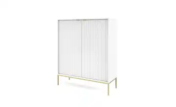 Highboard Nova Weiß, Goldfarben
