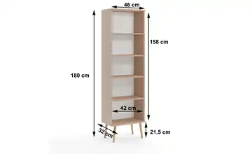 Bücherregal Beige